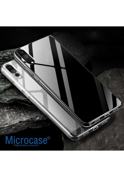 Huawei P20 Pro Ince 0.2 Mm Soft Silikon Kilif + Tempered Cam 252225152 - Seçenek / Cam Koruma-Cam Istemiyorum