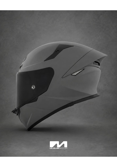 Kyt Tt-revo Kask Plaın Matt Grl Grey Gri