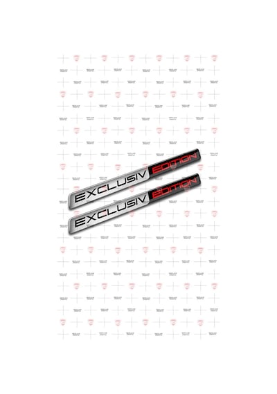 Exclusiv Edition 3D Gümüş Sticker