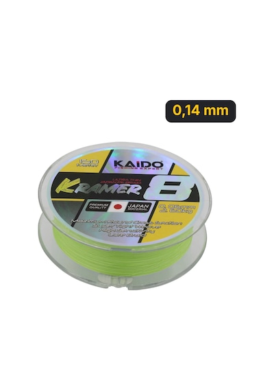 Kaido Kramer Japan 8x Braid 150 Mt Lime Green 0,14 Mm