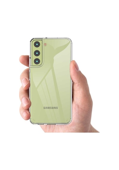 Samsung Galaxy S22 Plus Ile Uyumlu Kılıf Şeffaf Dayanıklı Sert Silikon Kapak Col90218-şeffaf