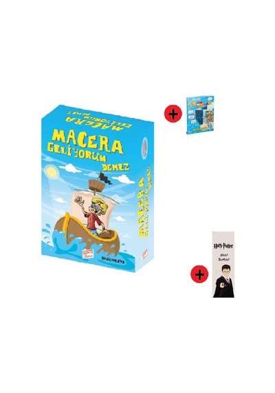 4. Sınıf Hikaye Kitabı Seti Gizemli Bahçe Yayınları Macera Geliyorum Demez + 4. Sınıf Test Kitabı + Kişiye Özel İsimli Harry Potter Kitap Ayracı