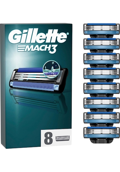 Gillette Mach3 Avantajlı Yedek Tıraş Bıçağı 8'li