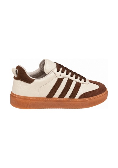 Floor 26y-192-3020 Hakiki Deri Sneaker Krem