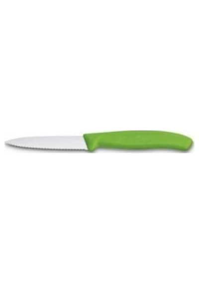 Victorinox 8CM Sivri Uç Tırtıklı Domates & Sosis Bıçağı Yeşil