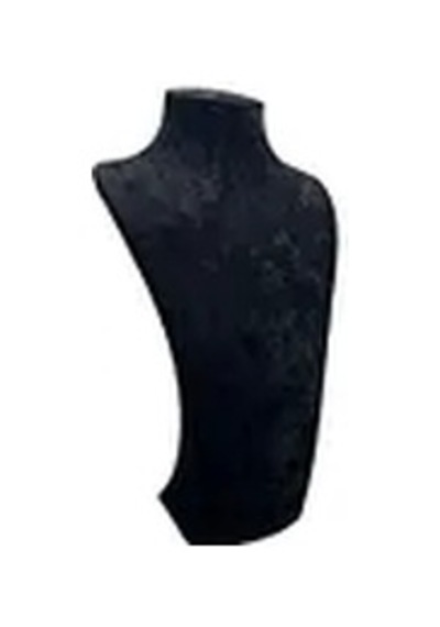 Süet Kumaş Elisia Manken Siyah Renk 32/15 Cm Kolye Gerdanlık Takı Sergileme Mankeni