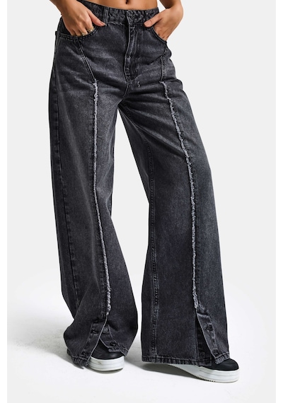 Itsbasic Kadın Füme Renk 4s6-14 Süper Baggy Paça Detaylı Tasarım Denim Jean Itsbasic Kadın Füme Renk 4s6-14 Süper Baggy Paça Detaylı Tasarım Denim Jean