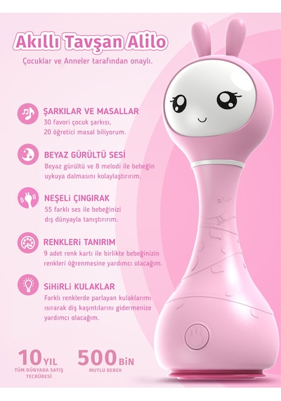 Alilo Akıllı Tavşan Pembe