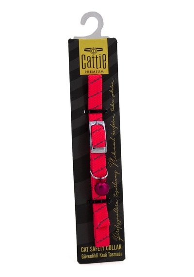 Ayarlanabilir Elastik Kedi Boyun Tasması 1 Cm X 30 Cm Pembe