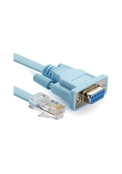 4335 Rj45 To Rs232 9 Pin Cat5e 6 Çevirici Dönüştürücü Adaptör Ethernet Kablosu