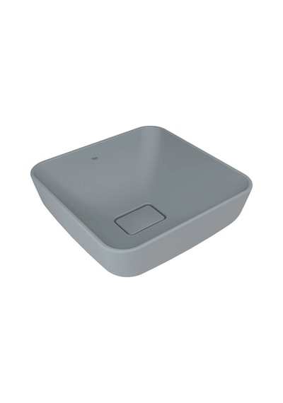 Kale Zero 2.0 40x40 Cm Mat Taş Gri Kare Çanak Lavabo Mat Gri