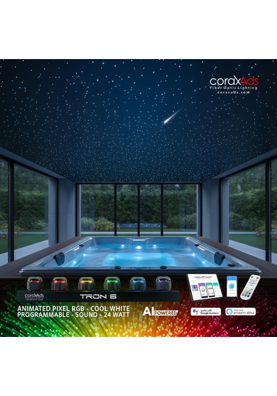 Hamam, Sauna, Spa Aydınlatma Ambiyans Tavan Yıldız Fiber Optik Seti - Mini Çok Renkli