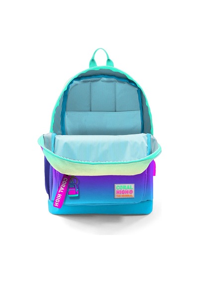 Coral High Kids Renk Geçişli Dört Bölmeli Usb'li Okul Sırt Çantası 23810 Çok Renkli
