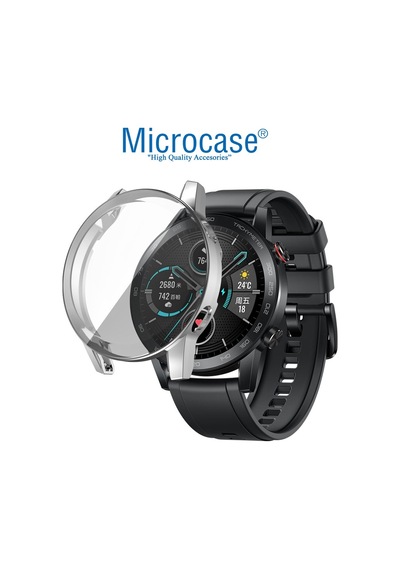 Honor Watch Magic 2 46Mm Önü Kapalı Tasarım Silikon Kılıf