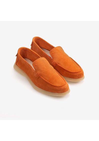 Rouge Kadın Loafer 0172 Turuncu Süet
