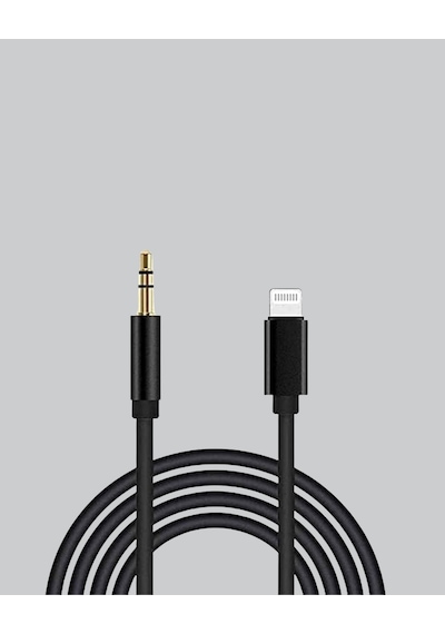 Cosmotex Lightning To 3.5mm Aux Ses Dönüştürücü Kablo 1 Metre Stereo Uyumlu