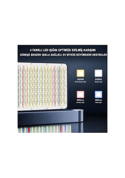 Bestva Dc2000 Led Bitki Büyüme Işığı Tam Spektrumlu Sebze Ve Çiçek Grow Light
