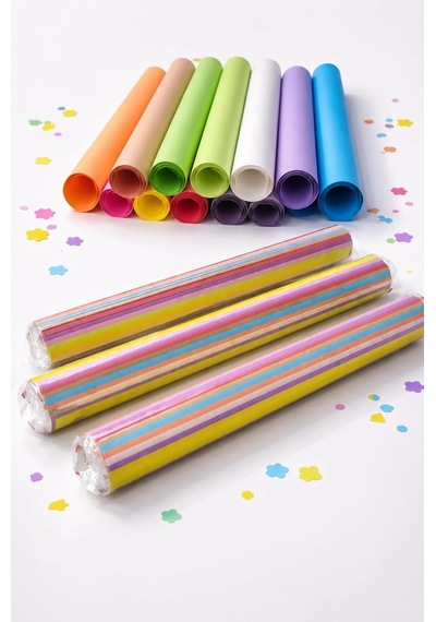 Nistabolje 30 Adet 50x70 Cm Fon Kartonu 10 Renk 3 Rulo Fon Kartonu Genel