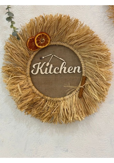 Kitchen Portakal Tarçın Kapı Duvar Süsü
