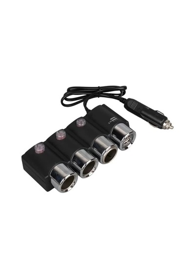 Hubrendy Sh Olesson 1508 12-24v 3lü Çift Usbli 120w 80 Cm Kablolu Araç Çakmak Çoklayıcı