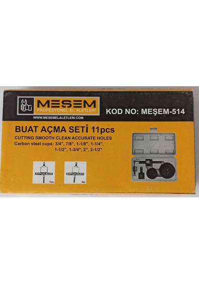 Meşem Buat Açma ve Panç Seti 11 Parça