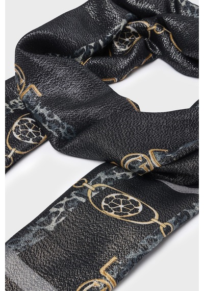 Guess Logolu 70 X 180 Cm Şal Aw5532vıs03 Bayan Şal Aw5532 Vıs03 Bla Siyah