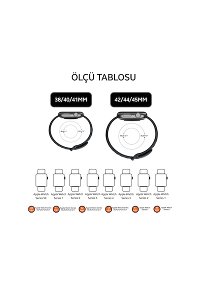 Apple Watch Uyumlu Deri Kordon 42-44-45mm Rst2ef Boras Diğer