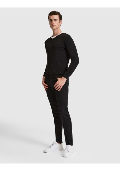 Pierre Cardin Siyah Slim Fit Basic Kazak 50315510-vr046