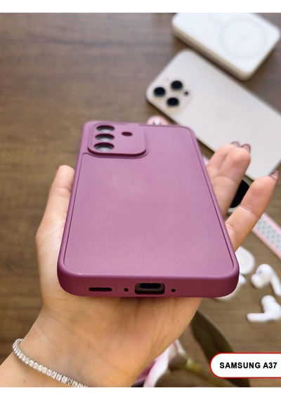 Samsung Galaxy A37 Uyumlu Kamera Korumalı Darbeye Dayanıklı Renk Atmayan Keep Silikon Kılıf Mor