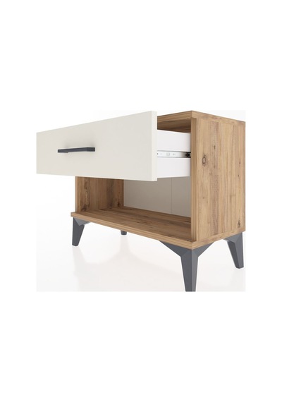 Arges Komodin Tek Çekmeceli 60x30x48 Çam-aytaşı Çam