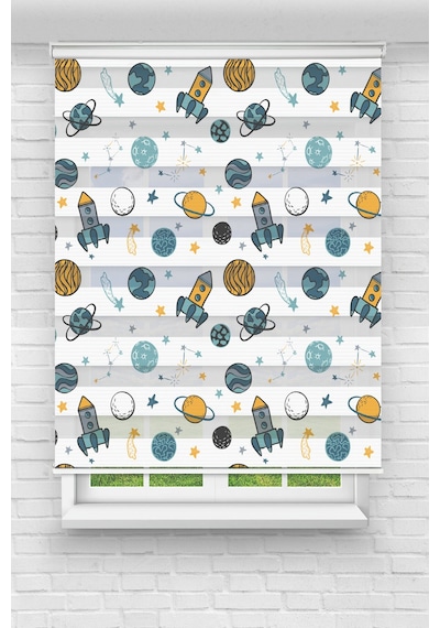 Perdeoutlet38 Enxboy Füze Dijital Baskılı Zebra Perde-cocuk Odası-stor Perde Renkli
