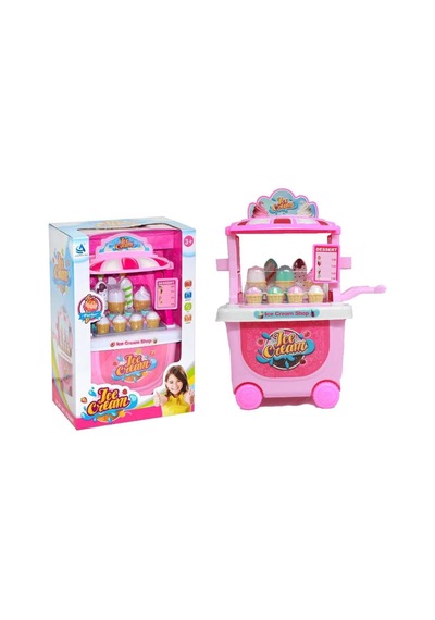 Global Toys Tekerlekli Oyuncak Dondurma Arabası