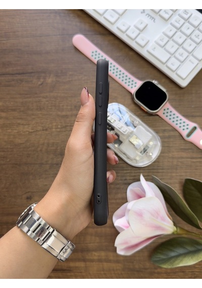 Redmi Note 9 Uyumlu Kamera Korumalı Darbeye Dayanıklı Renk Atmayan Keep Silikon Kılıf Siyah