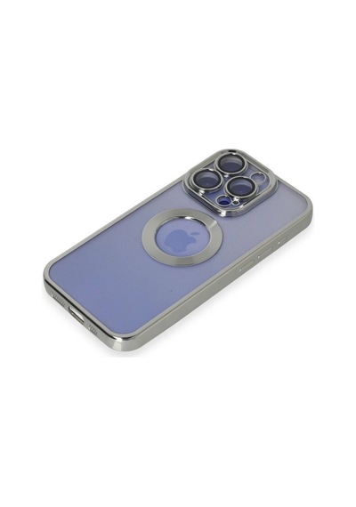 Apple İphone 15 Pro Kılıf Slot Silikon - Gümüş Çok Renkli