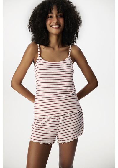 Penti Bej Sisterhood Beige Şortlu Pijama Takımı