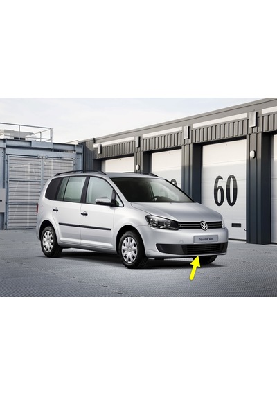 VW Touran 11-15 Ön Tampon Alt Orta Izgara Kromsuz Tip 1T0853677C