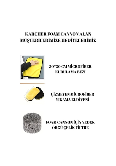 Karcher K2-k3-k4-k5-k6-k7 Foam Cannon Foam Lance Köpük Yapma
