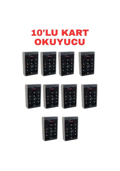 Sr-210 Em-w Proximity Kart Okuyucu 125 Khz Ip68 Şifreli Dokunmatik Tuşlu Geçiş Kontrol Sistemi 2000 Kullanıcı 10 Adet