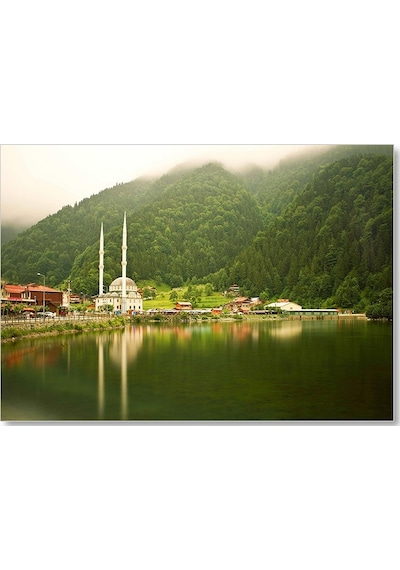 Cakasepetim Trabzon Uzungöl Cami Ve Ormanlar Ahşap Mdf Tablo