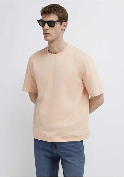 Mavi - Pembe Basic Tişört 0613316-71145