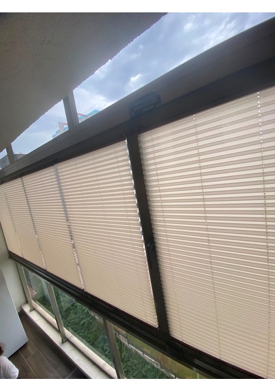 Plise Perde Premium Cam Balkon Isı Yalıtım Leke Tutmaz Katlanır Perde Bordo
