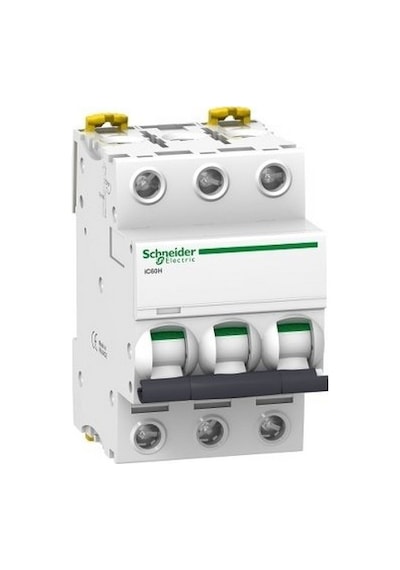 SCHNEIDER A9F84340 Acti9 İc60H 3P 40A, 10Ka C Eğrisi Otomat