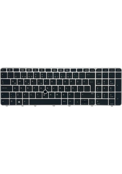 Hp Uyumlu Elitebook 850 G3 T9x18et , 850 G3 T9x19ea Işıklı Klavye Siyah Tr Gümüş Çerçeveli