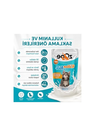 Yavru Kediler İçin 200 Gr Kedi Süt Tozu, Taurin İçerir
