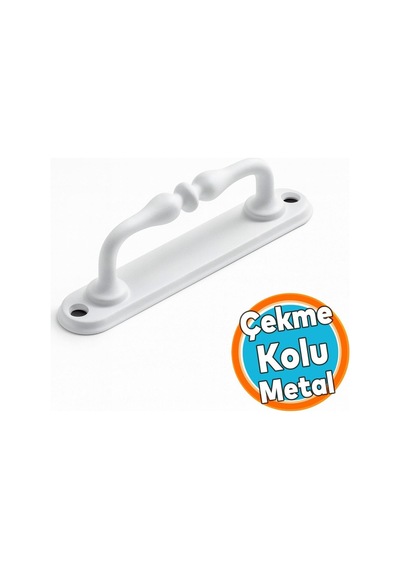 Metal Kapı Çekme Kolu 12 Cm Dolap Mobilya Dolap Çekmece Tutamağı Kulp Saclı Kulpları Beyaz Çok Renkli