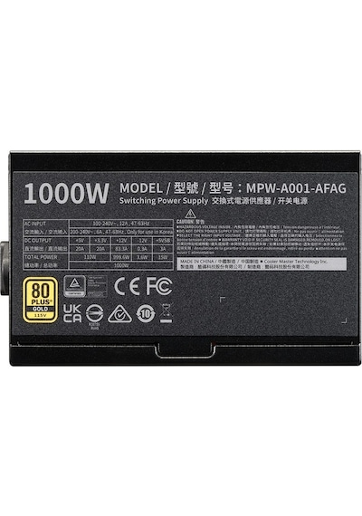 Cooler Master Elite Gold Mpw-a001-afag-beu 1000w Atx 3.1 Pcıe-e Akak92col0010
