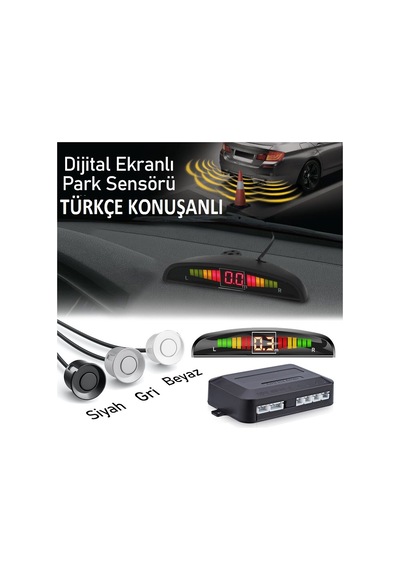 Araç Park Sensörü Dijital Ekranlı Türkçe Konuşanlı Park Sensörü