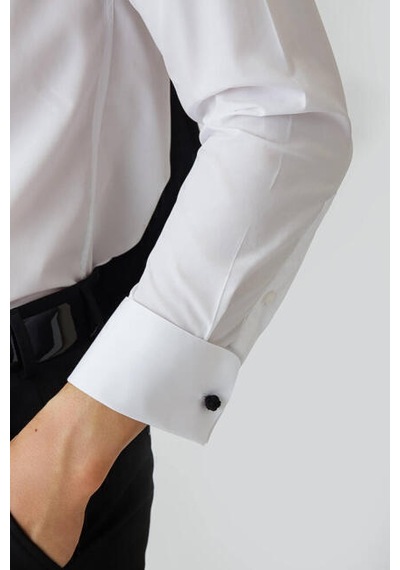 Bisse Erkek Slim Fit Ata Yaka Gömlek BEYAZ GM21K212060_K01 Beyaz