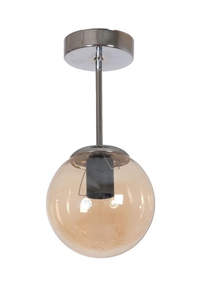 Fer Avize Mini Modern Spor Krom Renk Bal Camlı Tavan Plofonyer Hol - Mutfak - Salon Tekli Avize Genel