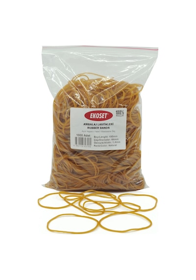 Ekoset 100Mm Kauçuk Paket Ambalaj Lastiği 5.000 Adet